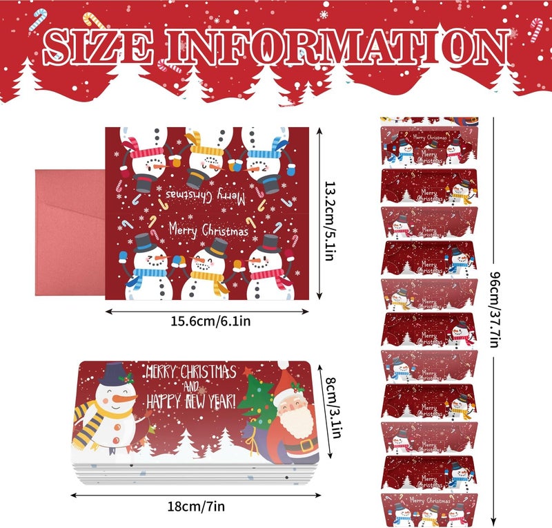 Jaywayang 2PCS Christmas Money or Gift Card Holder with 10 Slots, Surprise Cash Envelope Holders for Men Women Girls Boys - Image 2